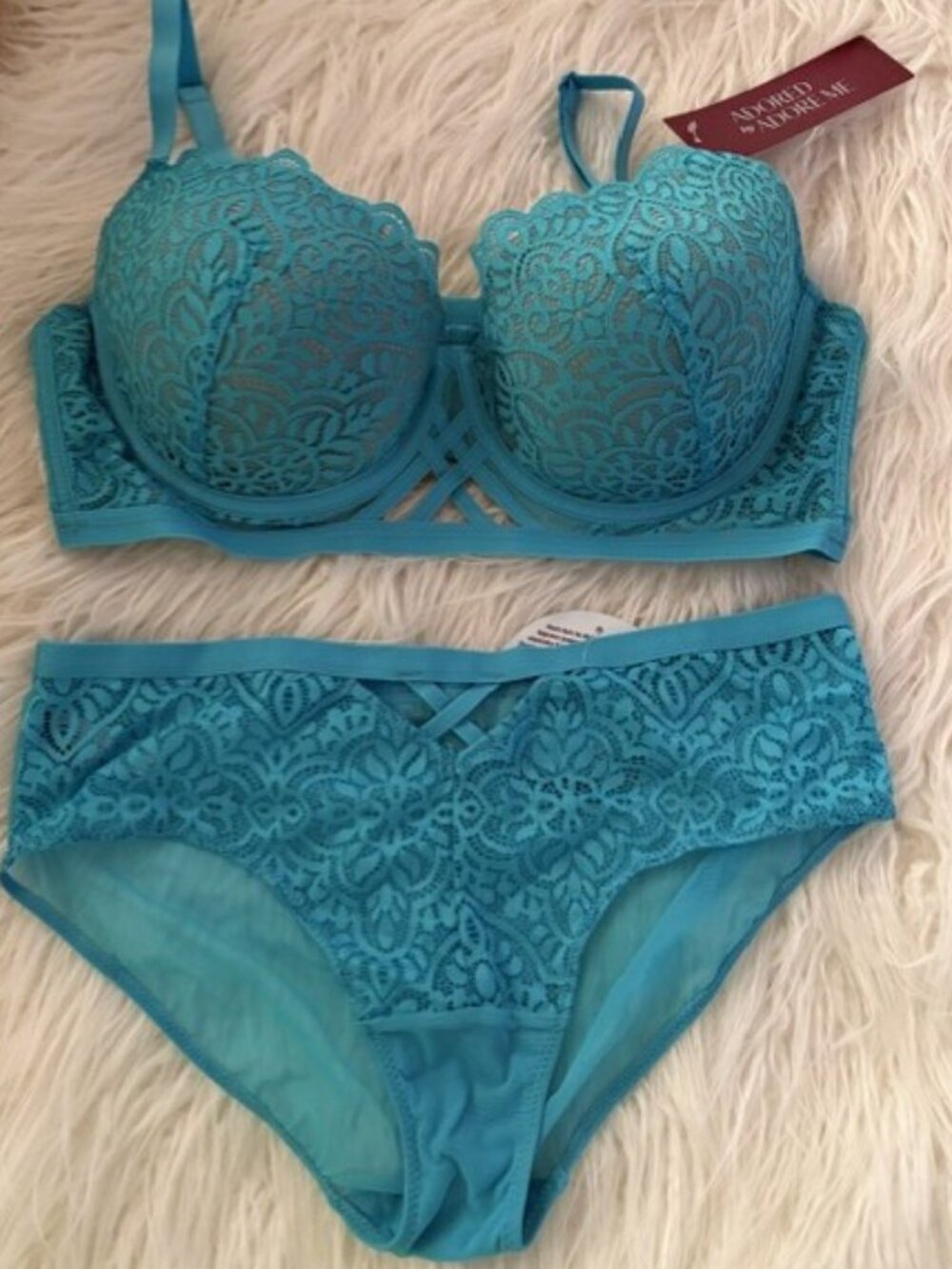 NWT ADORE ME DIARA CONTOUR 36DD BRA WITH MED MATCHING PANTY